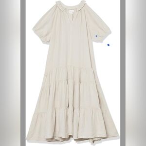 Velvet By Graham & Spencer Elegant Cream Maxi Dress